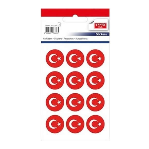 Tanex STC-254 2 li 20 mm Bayrak Etiketi