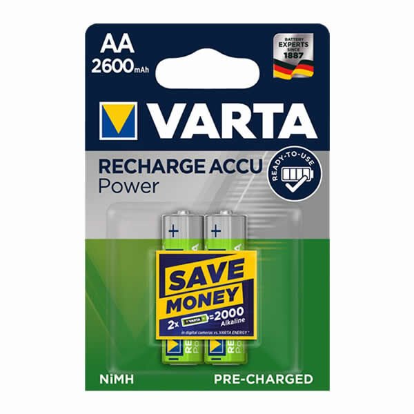 Varta Aa 2 li 2600 Mah Şarjlı Ready To Use Accu Pil