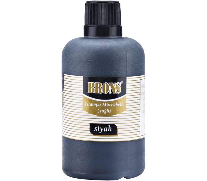 Brons BR-320 500 cc Siyah Yağlı Stampa Mürekkebi