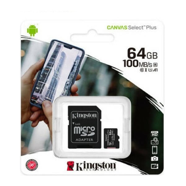 Kingston 64 Gb Microsdxc Canvas Select 80R Hafıza Kartı