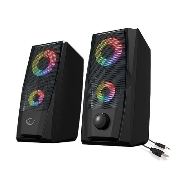 Rampage RMS-X9 2.0 RGB Işıklı Multimedia 5V 30dB Gaming Oyuncu Speaker