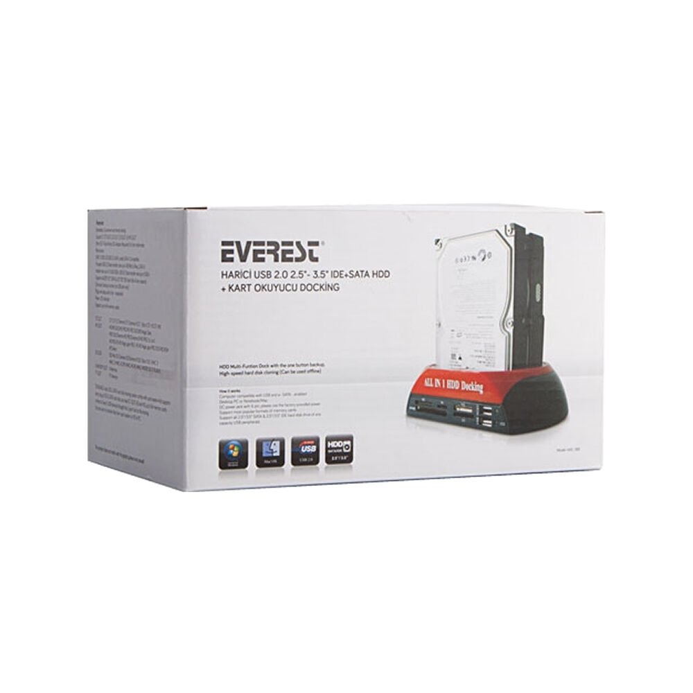 Everest Hdc-385 Usb 2.0 2.5'' 3.5'' Ide/Sata Harddisk Kutusu