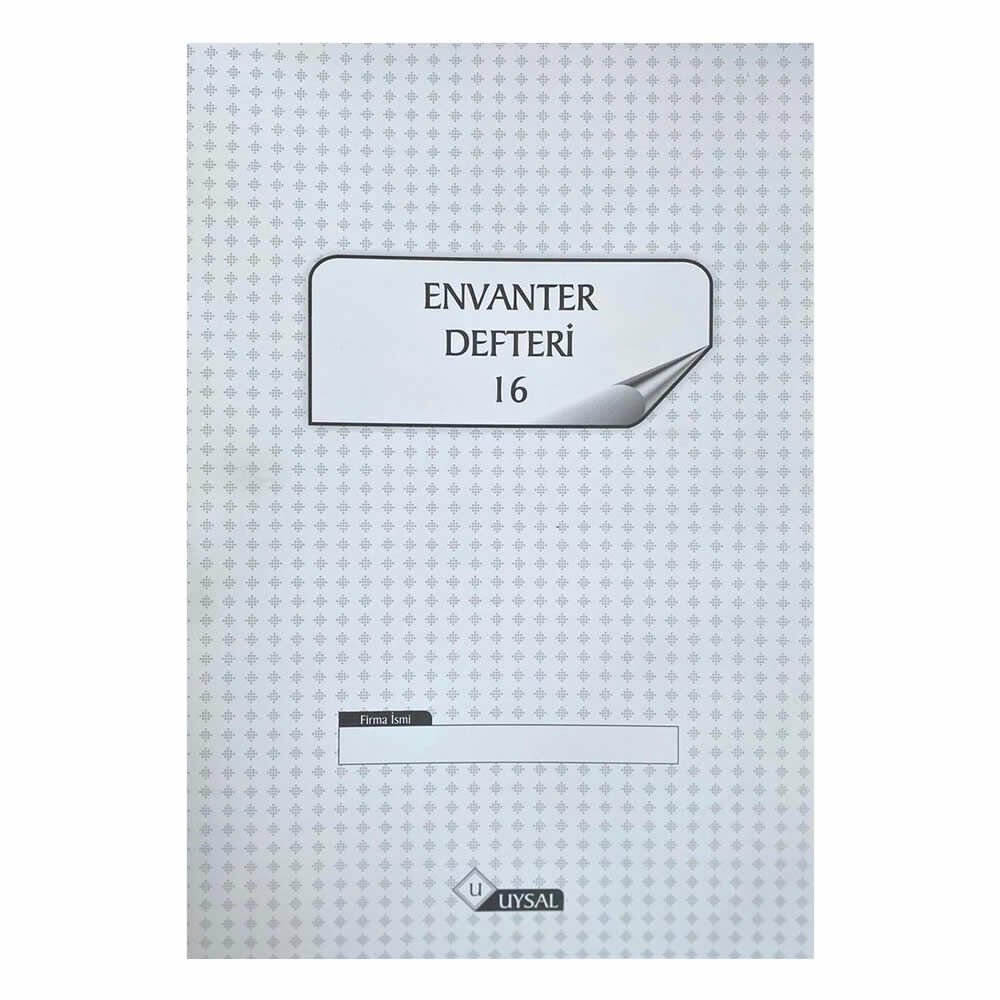 Uysal 20x28 16 Yaprak Numaralı Envanter Defteri