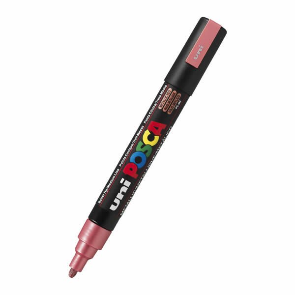 Uni-Ball PC-5M Posca Kırmızı Su Bazlı Poster Markör Kalem