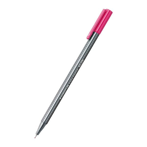 Staedtler 334-20 0,3 mmTriplus Magenta Üçgen Fineliner Kalem