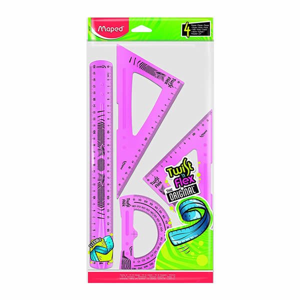 Maped 897157 Twistn Flex 4 lü 30 cm Cetvel Seti