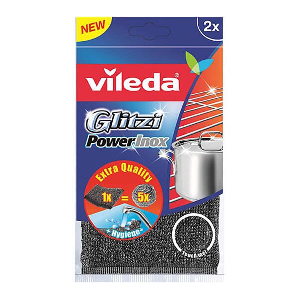 Vileda 007 Glitzi Power Inox 2 li Bulaşık Teli