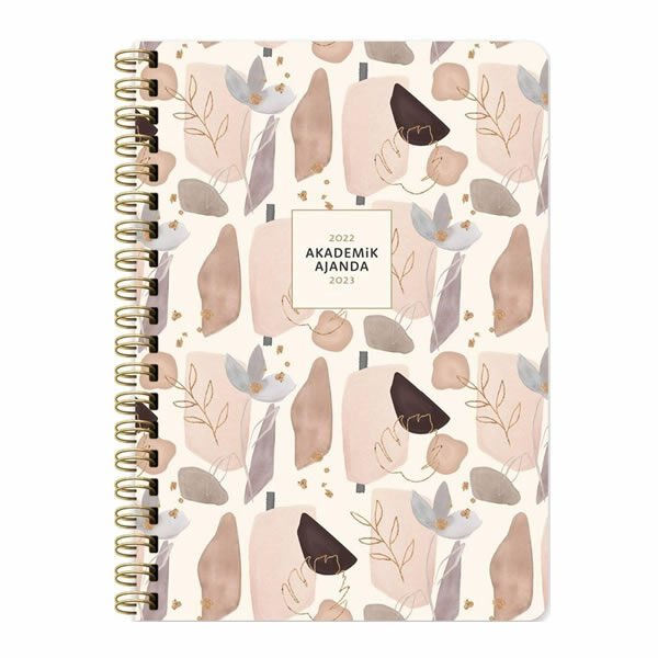 Keskin Color 830254-99 17x24 cm Spiralli Çakıl Akademik Ajanda