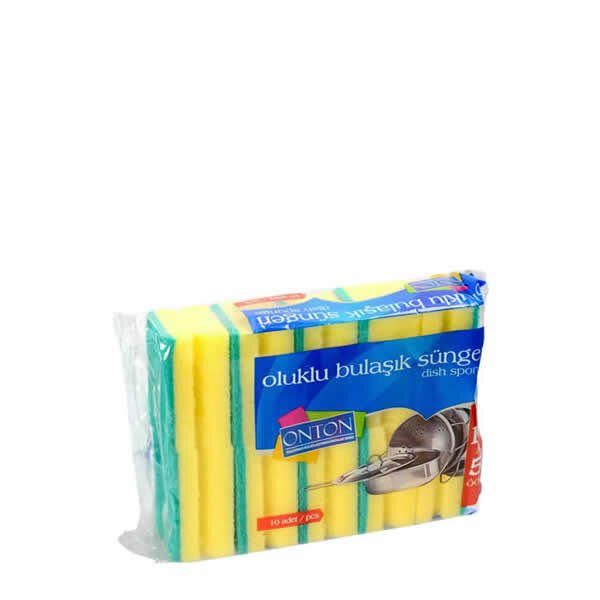 Onton 467194 10 lu Düz Bulaşık Süngeri