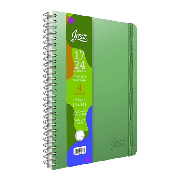 Gıpta Jazz 17x24 150 Yaprak Kareli 4 Seperatörlü Spiralli Defter