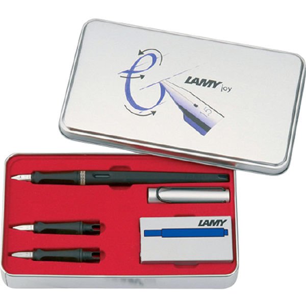 Lamy 11-S Joy 1 Kalem + 3 Uç Siyah Dolma Kalem Seti