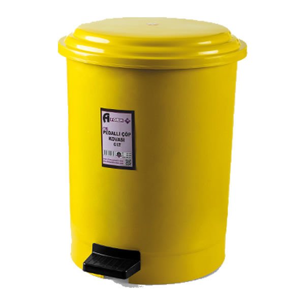 Aform 6 Lt No:2 Sarı Pedallı Çöp Kovası