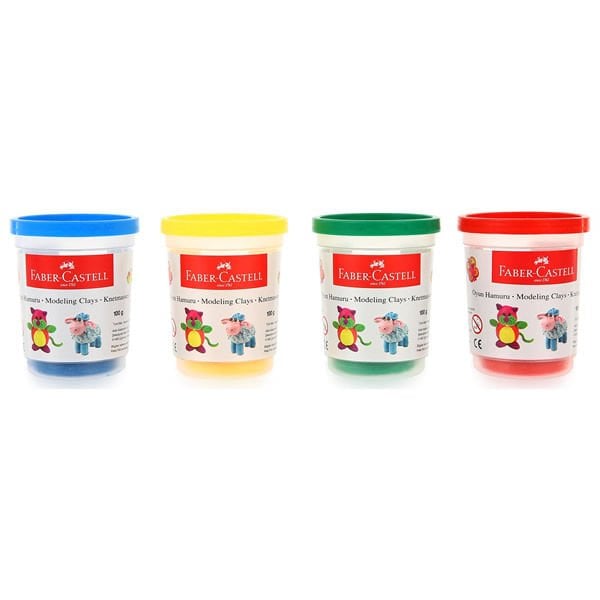 Faber Castell 2021 4x100 gr Klasik Oyun Hamuru