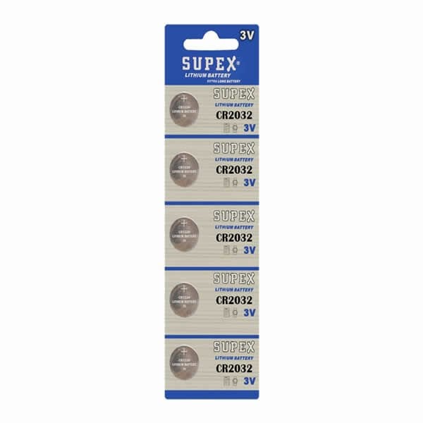 Supex Cr2032 3V Lithium 5 li Blister Pil
