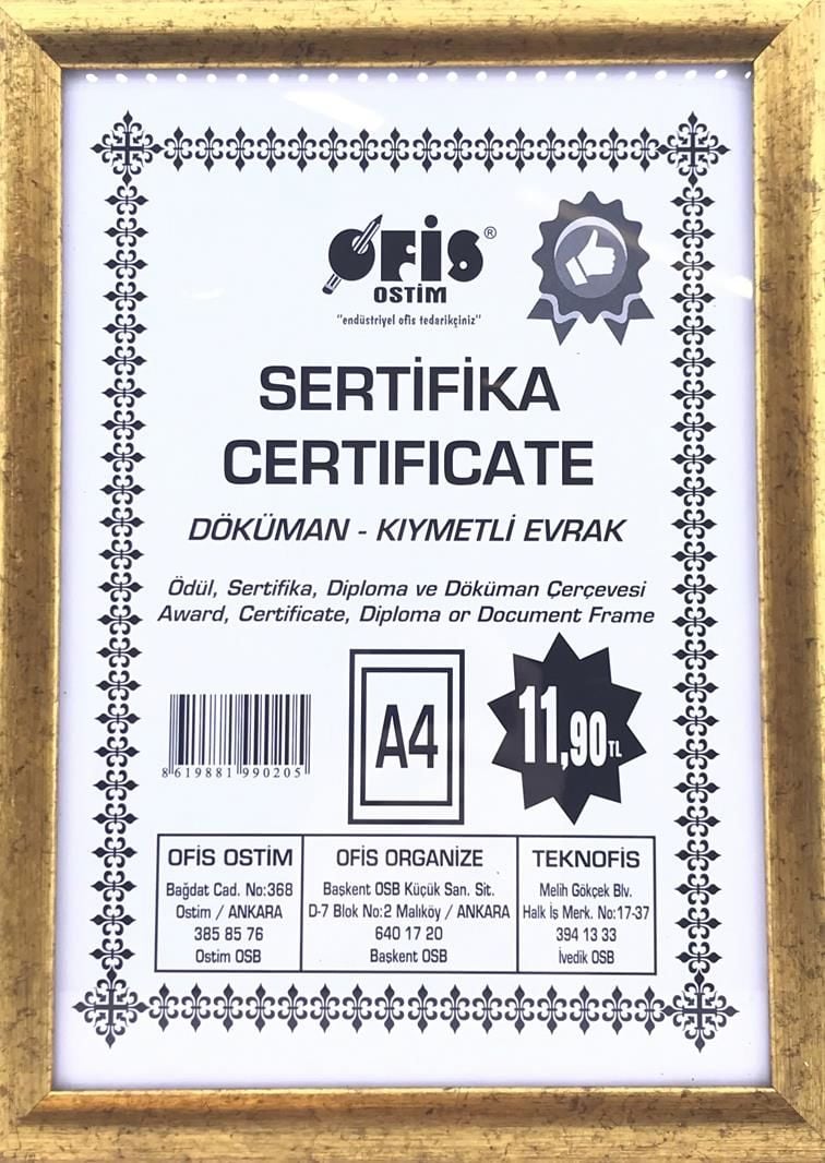 Ofis A4 2 cm Çerçeve