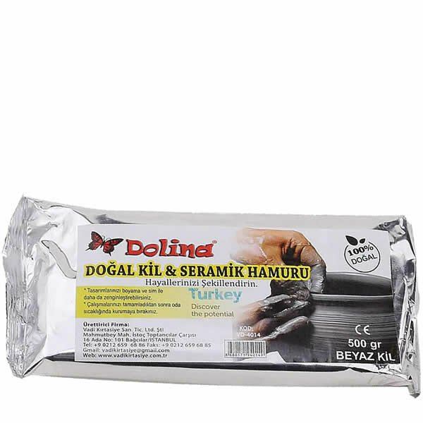 Dolina 500 gr Beyaz Seramik Hamur Kil