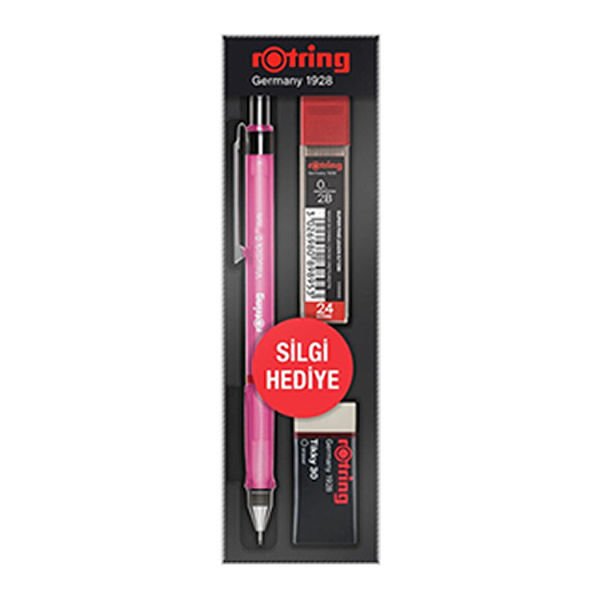 Rotring 0,7 mm Visuclick Pembe Okul Seti