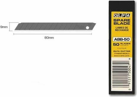 Olfa Abb-50 50 Li Dar Maket Bıçağı Yedeği