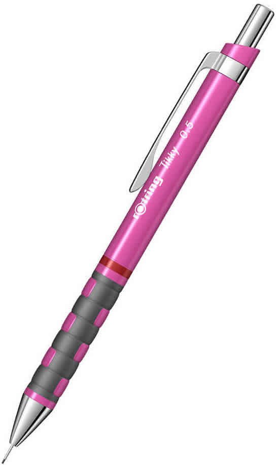 Rotring Tikky 0,5 mm Neon Pembe Mekanik Kurşun Kalem