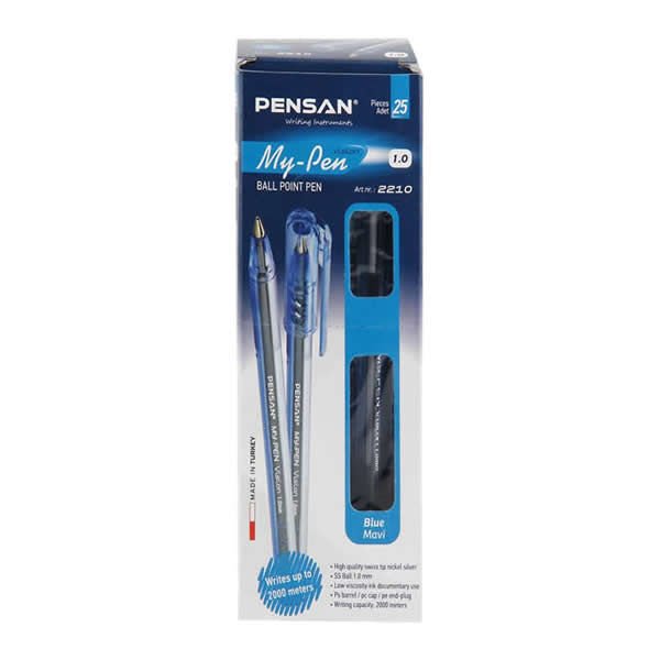 Pensan My-Pen 25 li 1,0 mm Mavi Tükenmez Kalem