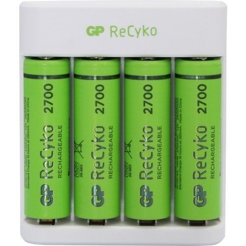 GP E411 USB Şarj Cihazı + 4 lü AA 2600 mAh Pil