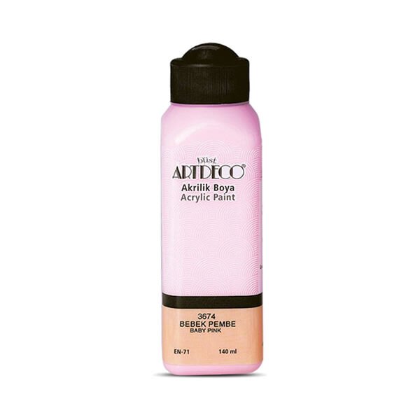 Artdeco 3674 140 ML Bebek Pembe Akrilik Boya