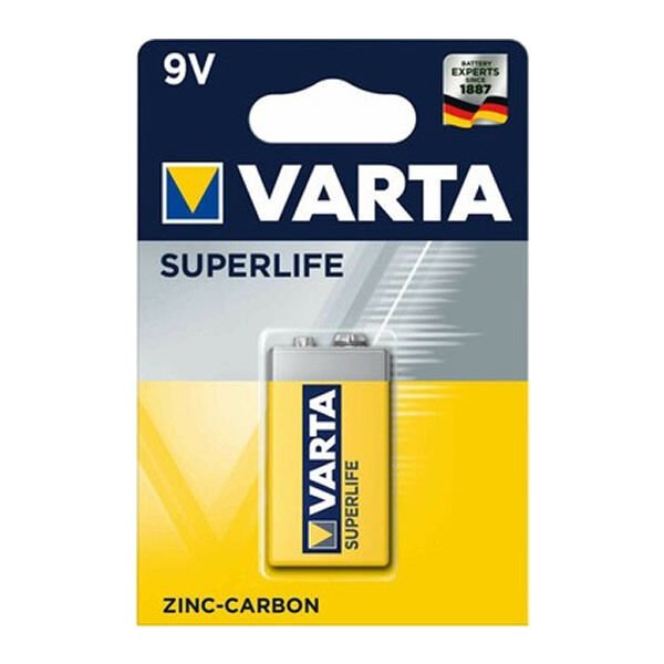 Varta Süperlife 9 Volt Çinko Karbon Pil