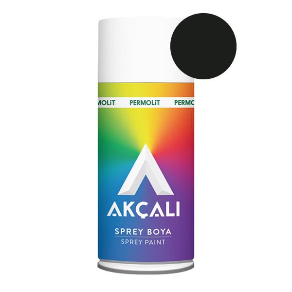 Akçalı 326 400 ml Parlak Siyah Ral Sprey Boya