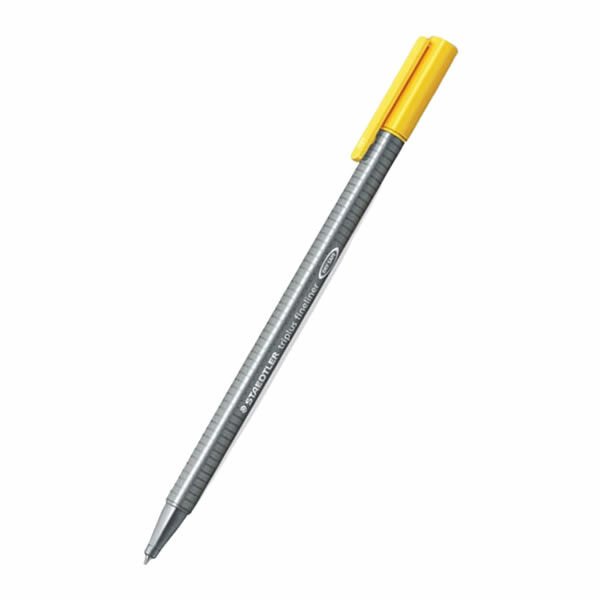 Staedtler 334-1 0,3 mm Triplus Sarı Üçgen Fineliner Kalem
