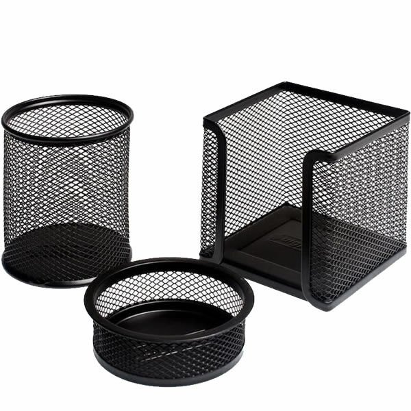 Drt 401 3 lü Siyah Masaüstü Kalemlik Set
