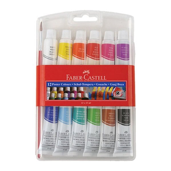Faber-Castell 12 li Tüp Guaj Boya