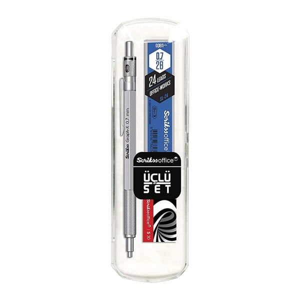 Scrikss Graph-X Metal 0,7 mm 3 lü Versatil Kalem Set