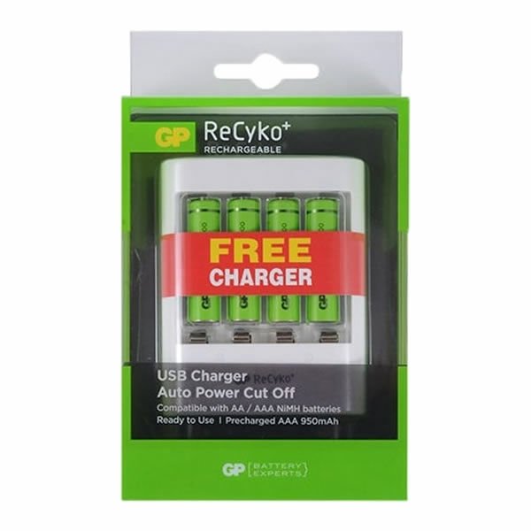 Gp U411 4 lü 950 Mah Şarjlı İnce Kalem Pilli