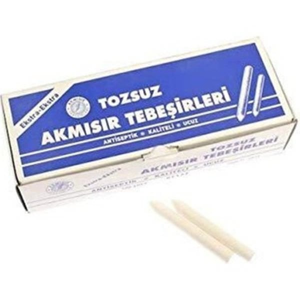 Akmısır 100 lü Beyaz Tozsuz Tebeşir