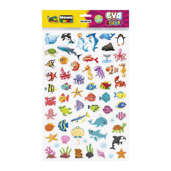 Nova Color NC-682 Deniz Canlıları Sticker Eva