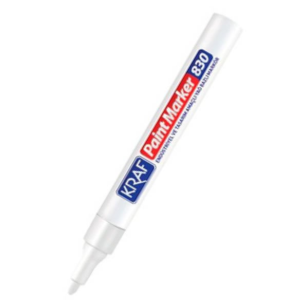 Kraf 830 Beyaz Paint Markör Kalem