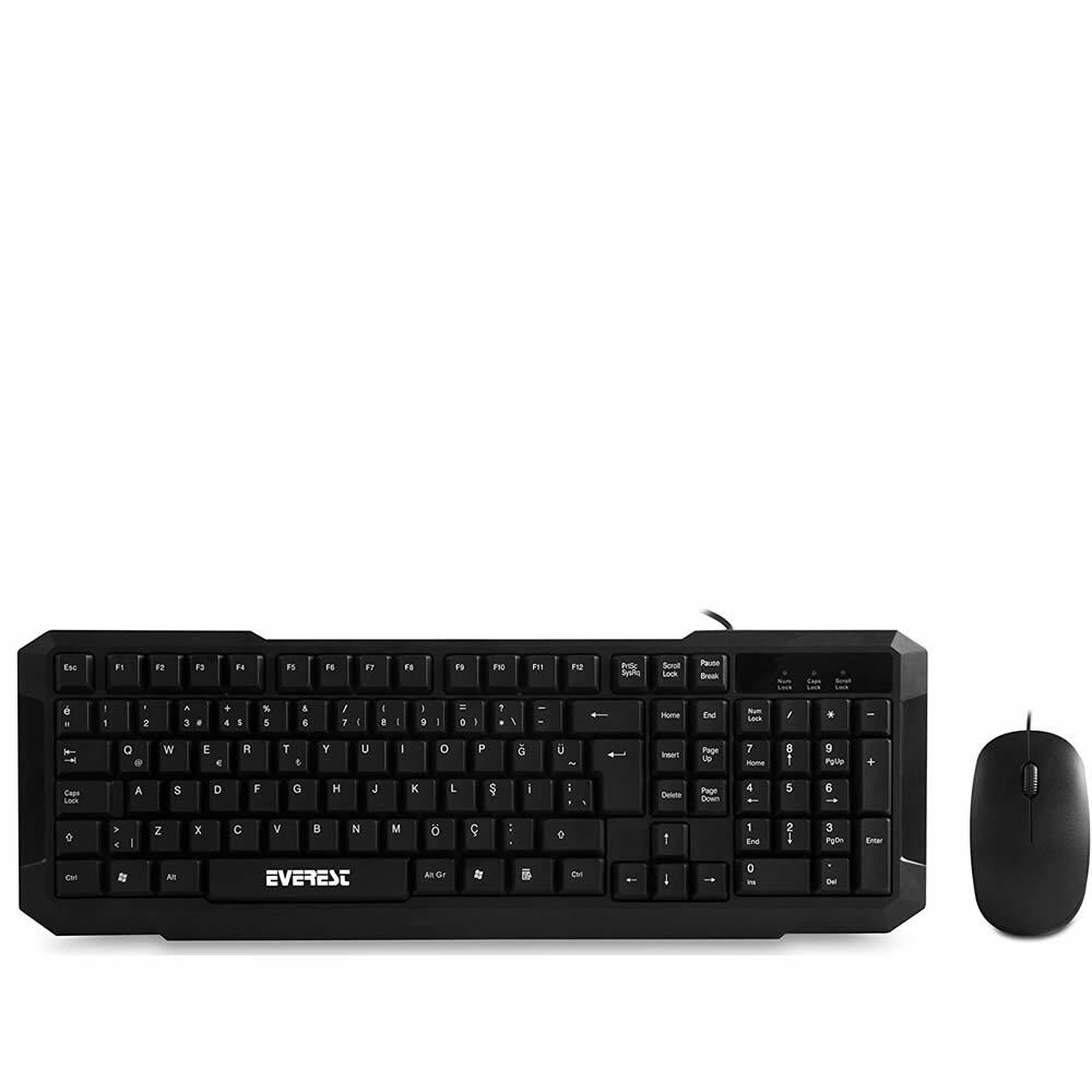 Everest Km-515 Siyah Usb Standart Klavye Mouse Seti