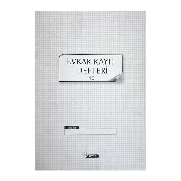 Uysal 40 Yaprak Evrak Kayıt Defteri