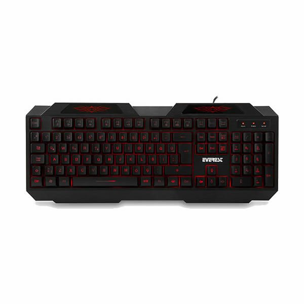 Everest KB-115 Usb 3 Renk Aydınlatmalı Siyah Q Klavye