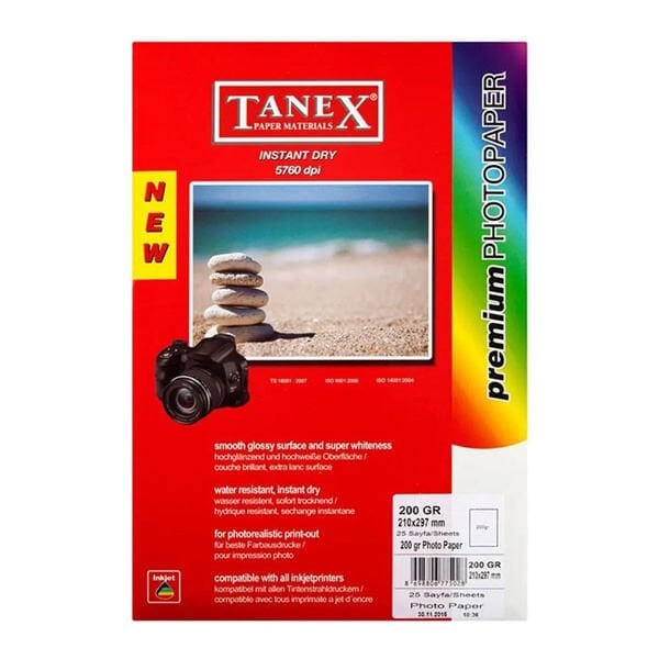 Tanex A4 200 gr 25 li Fotoğraf Kağıdı