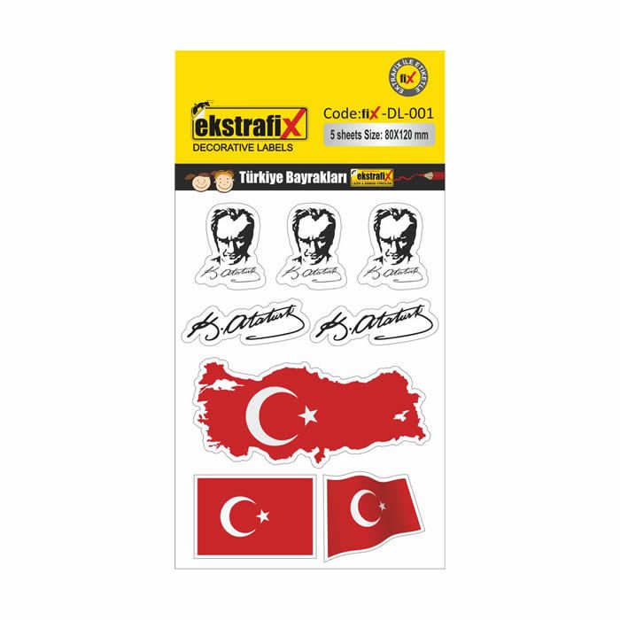 Ekstrafix Dl-001 80x120 mm Dekoratif Etiket