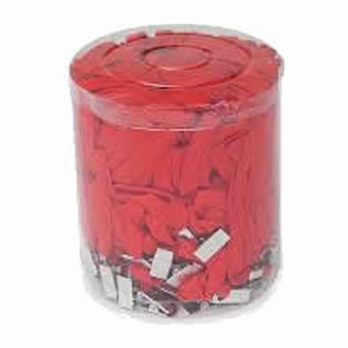 Ofisostim 100 lü Kırmızı Metal Klipsli Yaka İpi