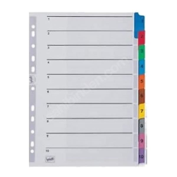 Serve SV-5324 A4 1-10 Rakam Karton Ayraç