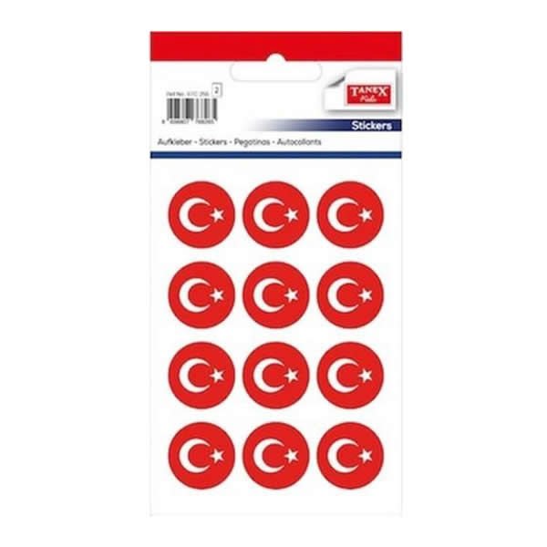 Tanex STC-254 2 li 20 mm Bayrak Etiketi