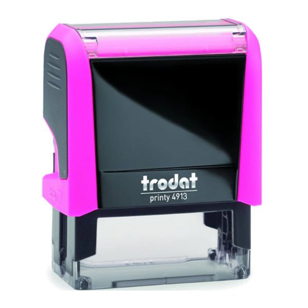 Trodat 4913 P4 Neon Pembe Gövde Kaşe Boş Kaşe