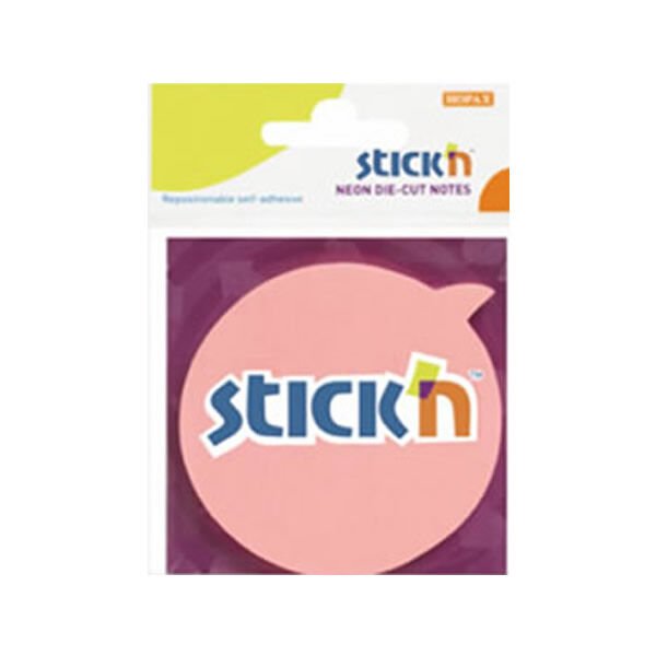 Gıpta Stickn 70x70 Yaprak 50 Yaprak Neon Açık Pembe Balon Şekilli Not Kağıdı