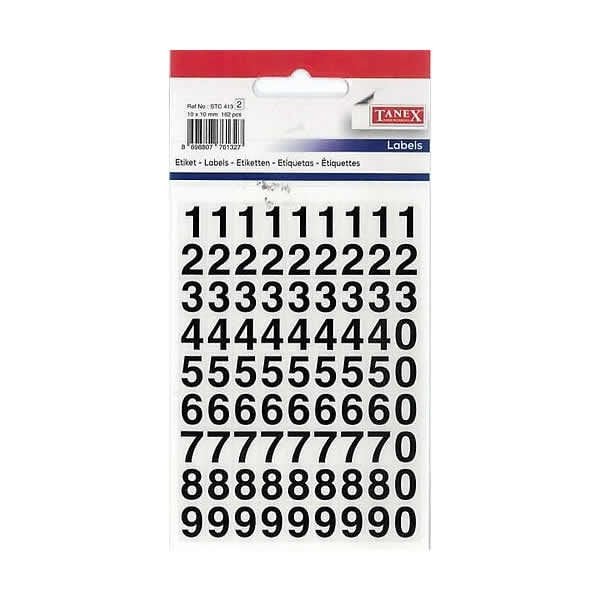 Tanex STC-413 2 li Şeffaf Rakam Etiketi