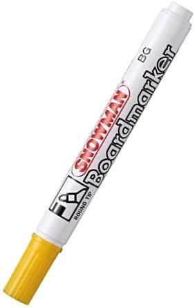 Snowman BG-12SR Alkol Esaslı Sarı Beyaz Tahta Kalemi