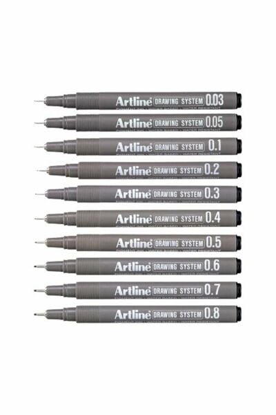 Artline 0,3 mm Siyah Çizim Kalemi