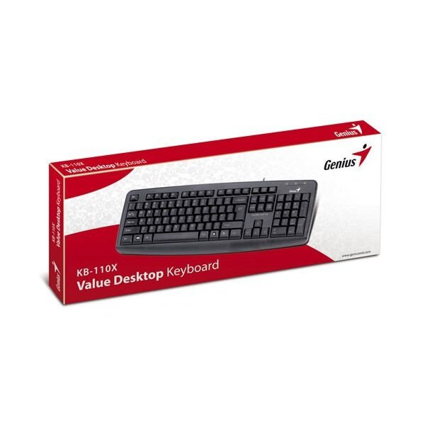 GENIUS KB-110X USB SİYAH STANDART F KLAVYE